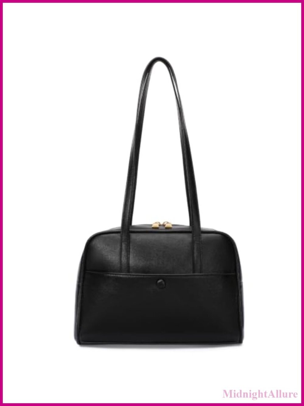 Vegan Leather Shoulder Bag Swing Zip Top Handle Hobo Purse